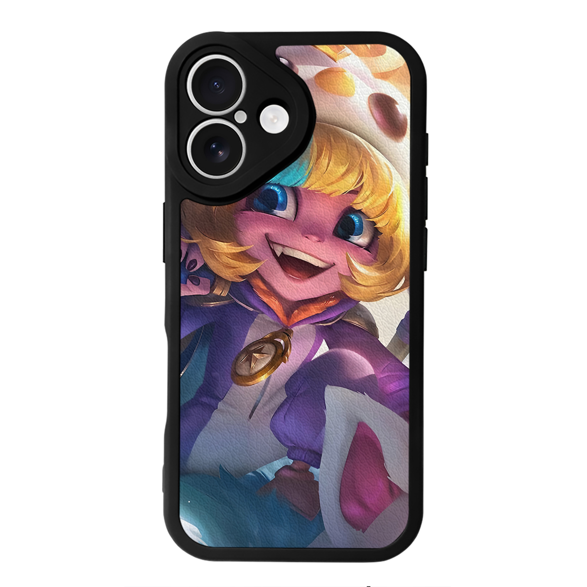 リーグ・オブ・レジェンド League of Legends LOL 【iPhone 16シリーズ対応】シリコンスマホケース（レザー調） 材質：シリコン